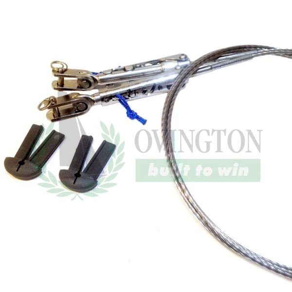 29er Shrouds (pair) with Bluewave Turnbuckles Rigg Jolleutstyr.no