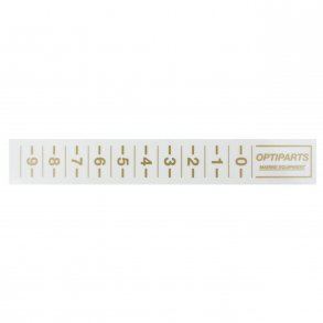 Justerings klistermerke Opti gull